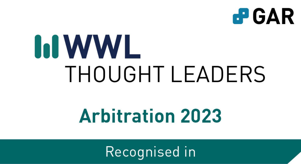 Neil Ashton recognised in WWL Thought Leaders Arbitration 2023