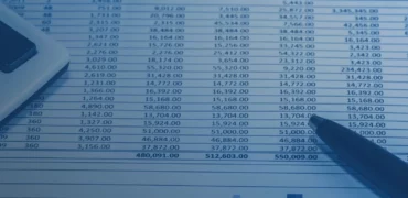 Spreadsheet with numbers