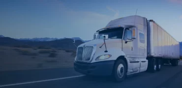 Truck on highway