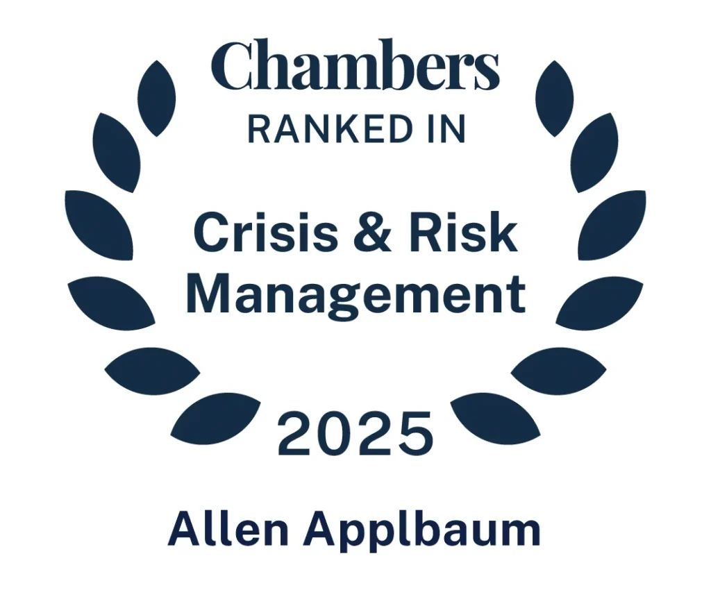 Allen D. Applbaum – Chambers ranked in Crisis & Risk Management 2025