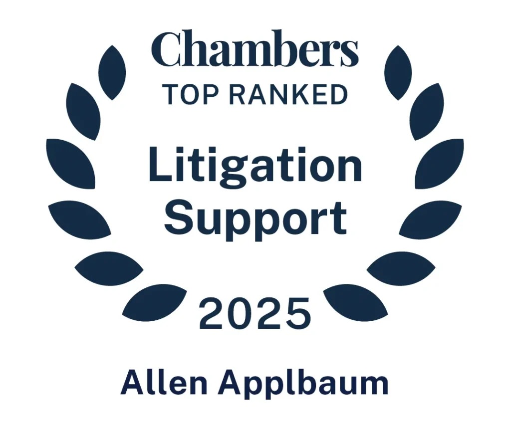 Allen D. Applbaum – Chambers ranked in Litigation Support 2025