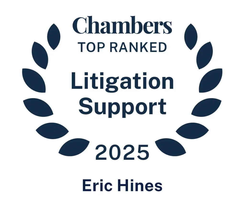 Eric Hines Chambers ranked in Litigation Support 2025