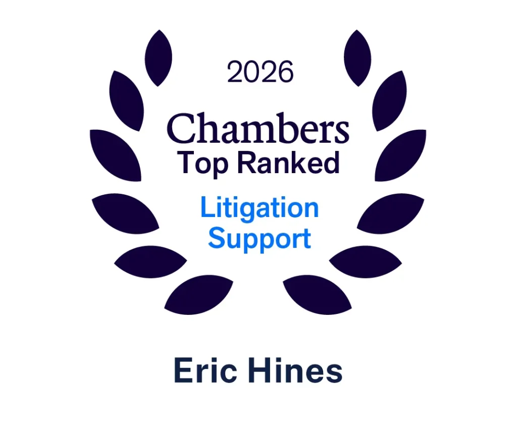 Eric Hines Chambers ranked in Litigation Support 2026