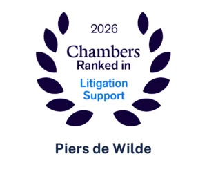 Piers de Wilde - Chambers ranked in Litigation Support 2026